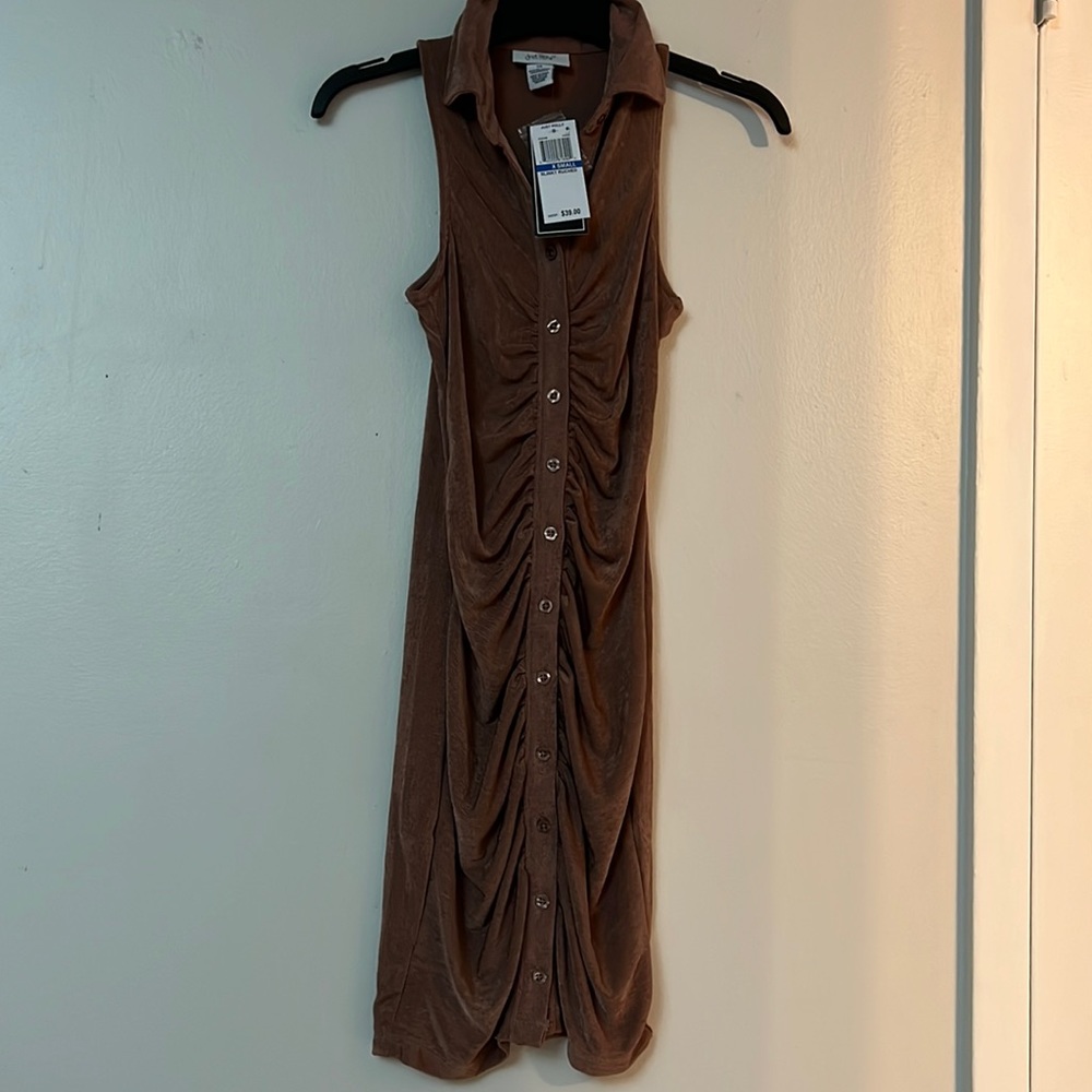 Just Polly' Ruched Slinky Dress